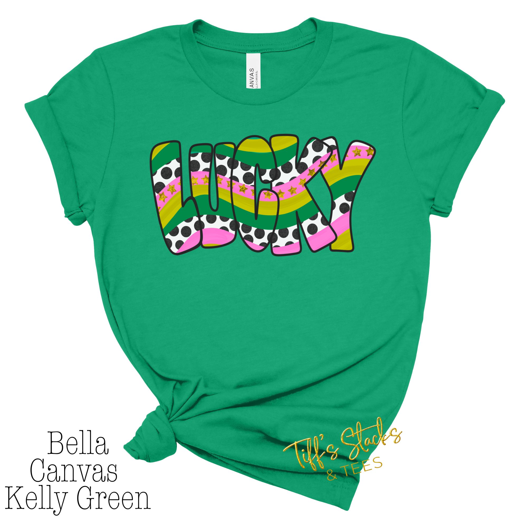 St. Patrick's Day Lucky Striped w/ Dots