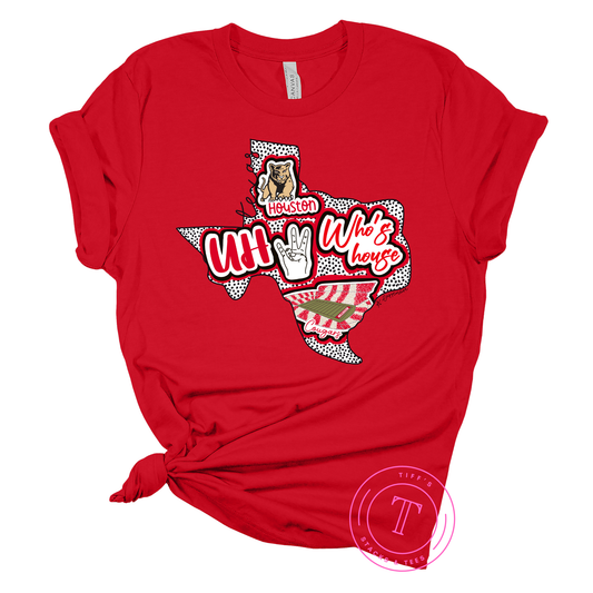 UH Cougars Hand Drawn Texas