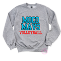 MOCO MAVS (blue) Volleyball (red) Varsity Font