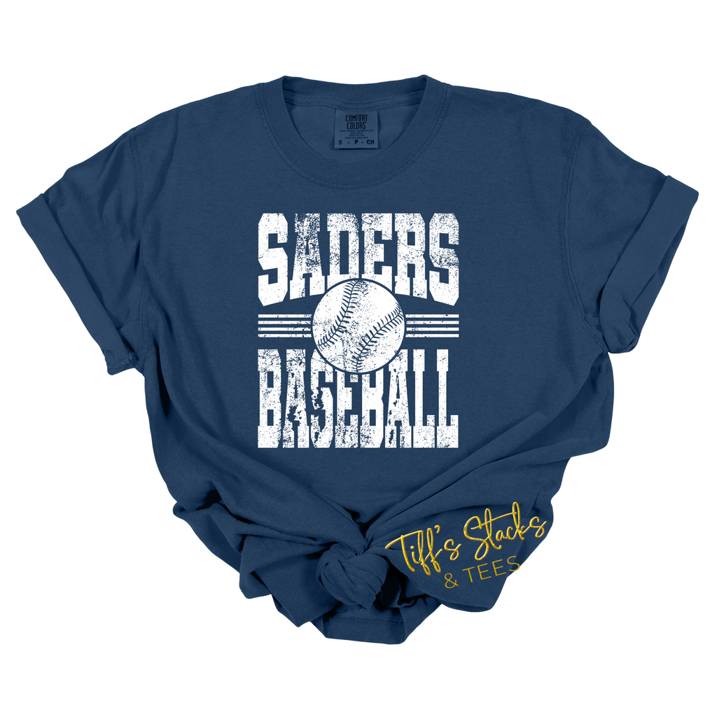 Saders Baseball Distressed