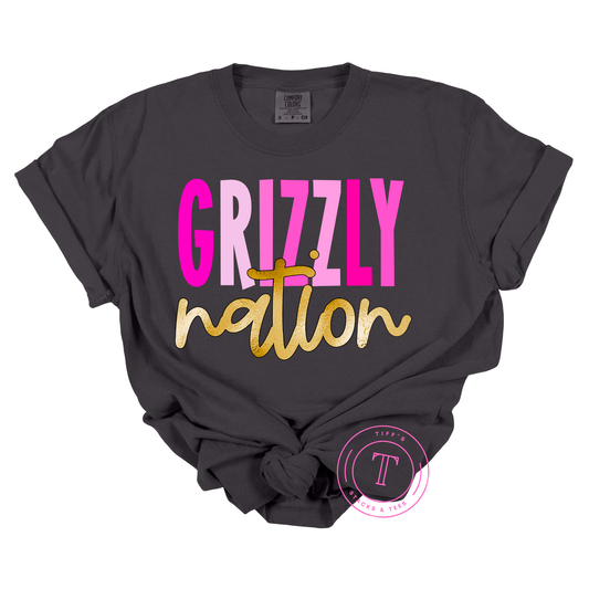 Pink Grizzly Nation Youth