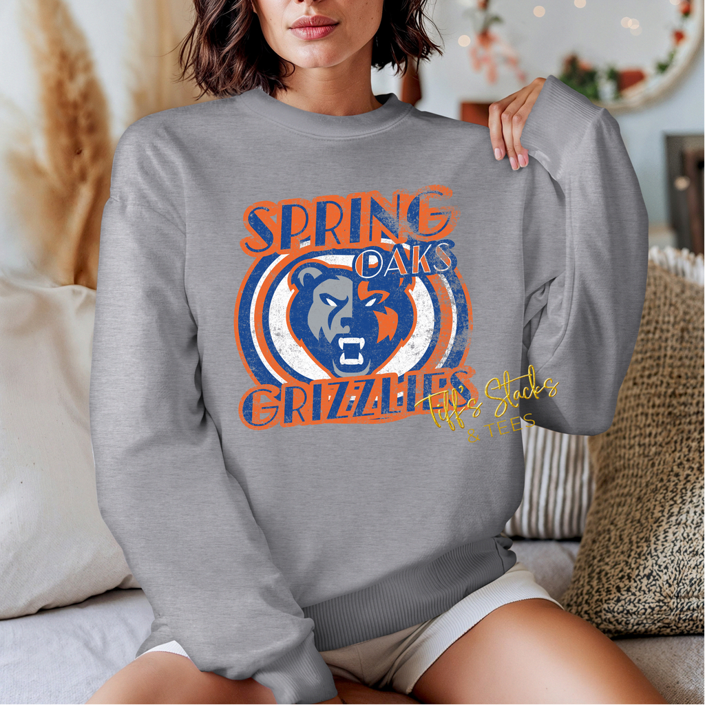 Spring Oaks Grizzlies Vintage w/ Circle