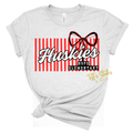 Hope Huskies Preppy Striped Coquette Youth