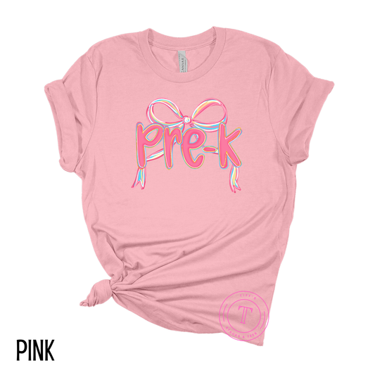 Grade Level Pink Coquette Bow Youth