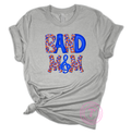 Band Mom Royal Blue & Orange Leopard