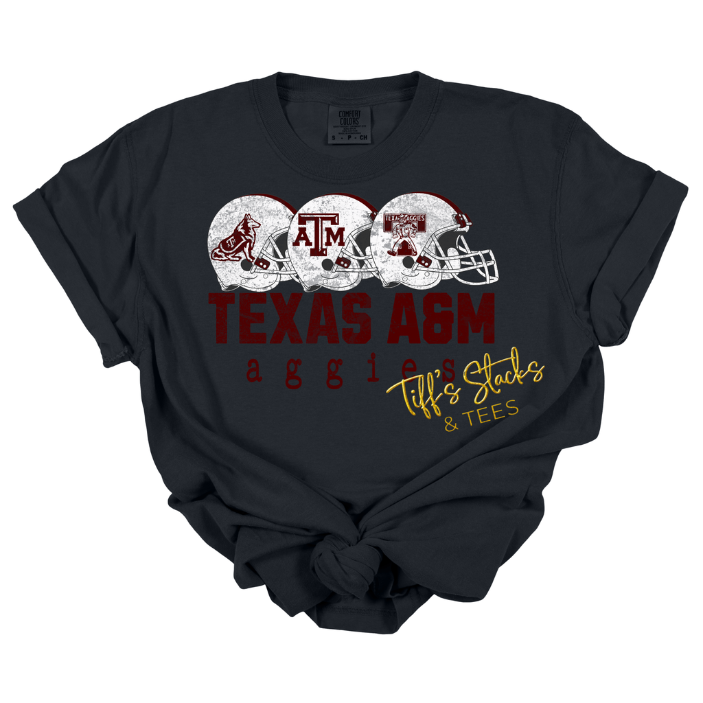 Texas A&M Aggies Vintage Football Helmets