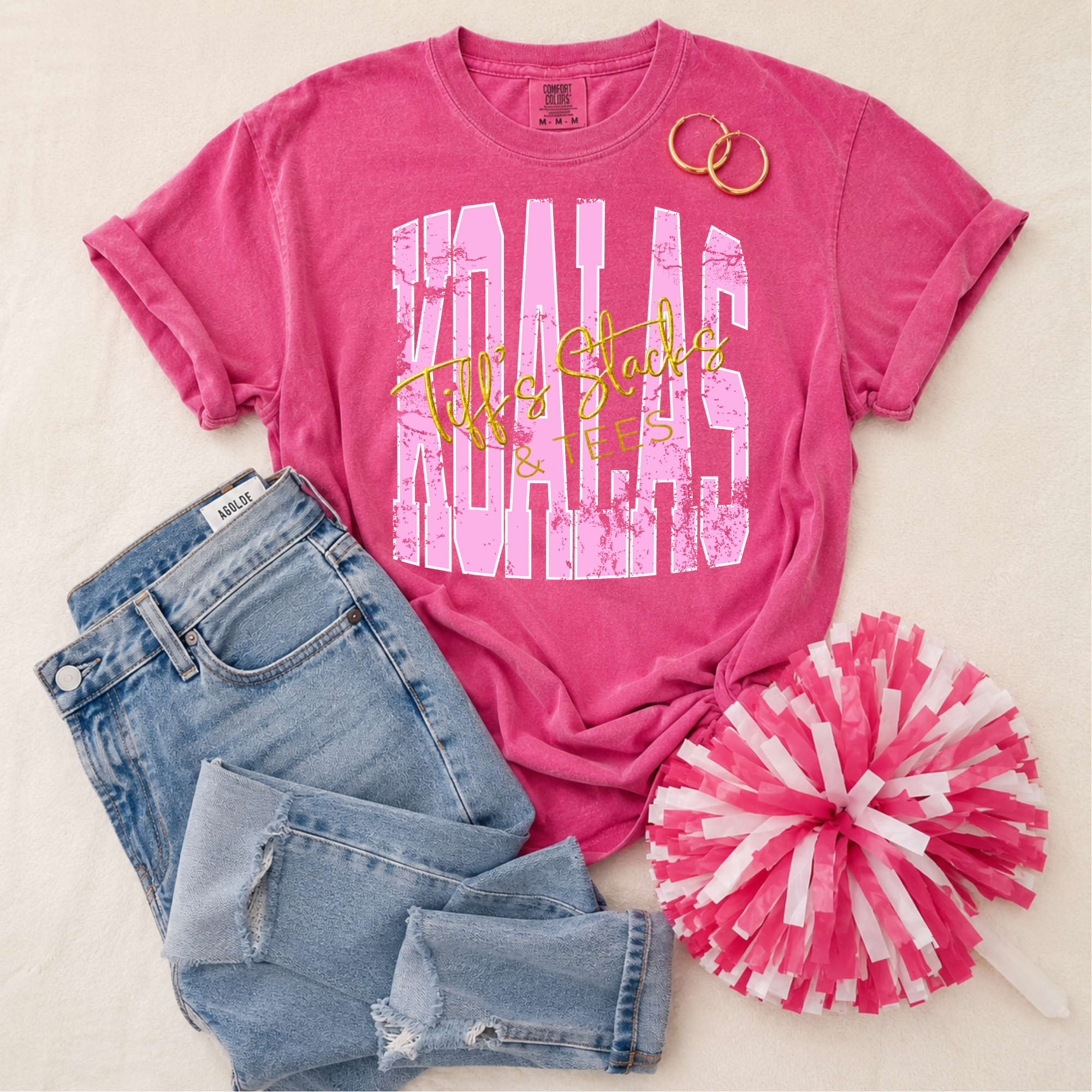 Koalas Pink Stretched Font
