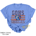 GOHS Grizzlies Stripe Distressed Youth