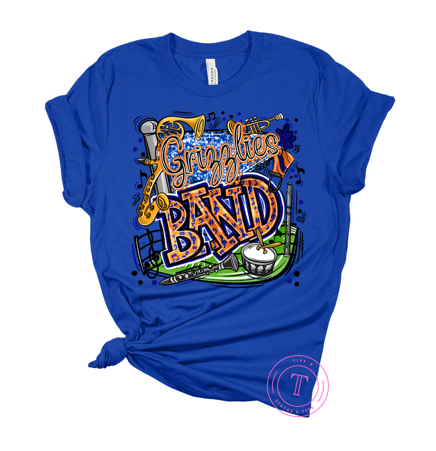 Grizzlies Band Royal Blue & Orange