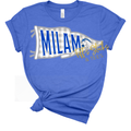 Milam Mustangs Gingham Pennant