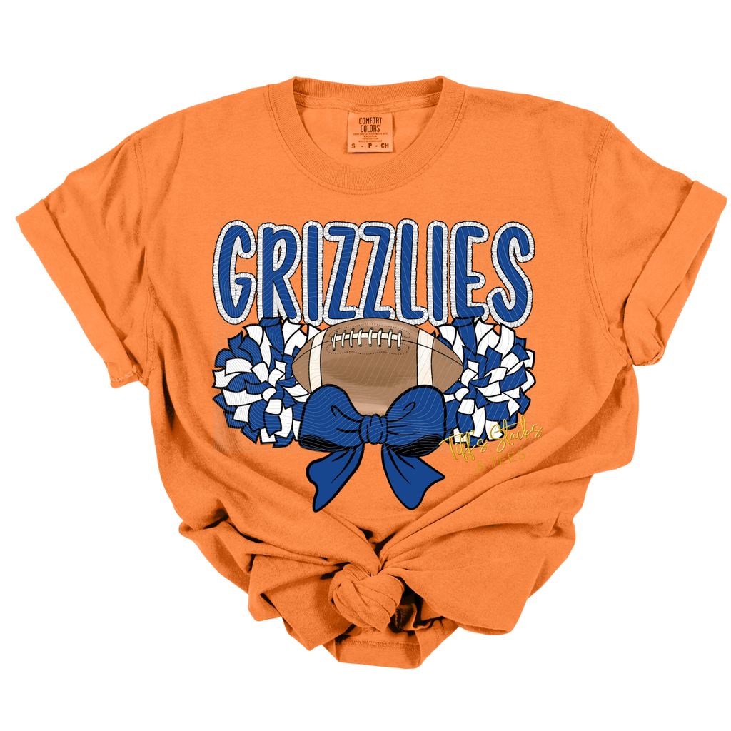 Grizzlies Lace Trimmed w/ Football & Poms