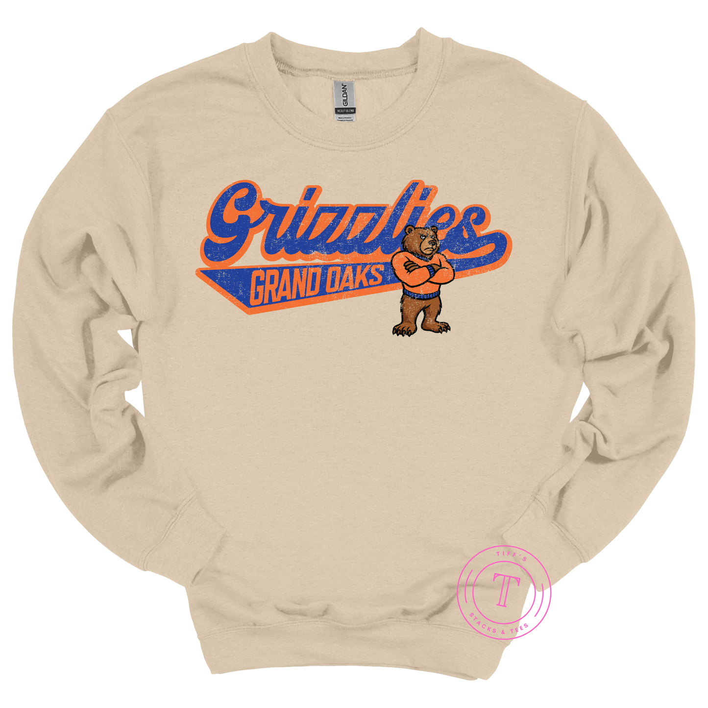 Grand Oaks Grizzlies Retro Bear
