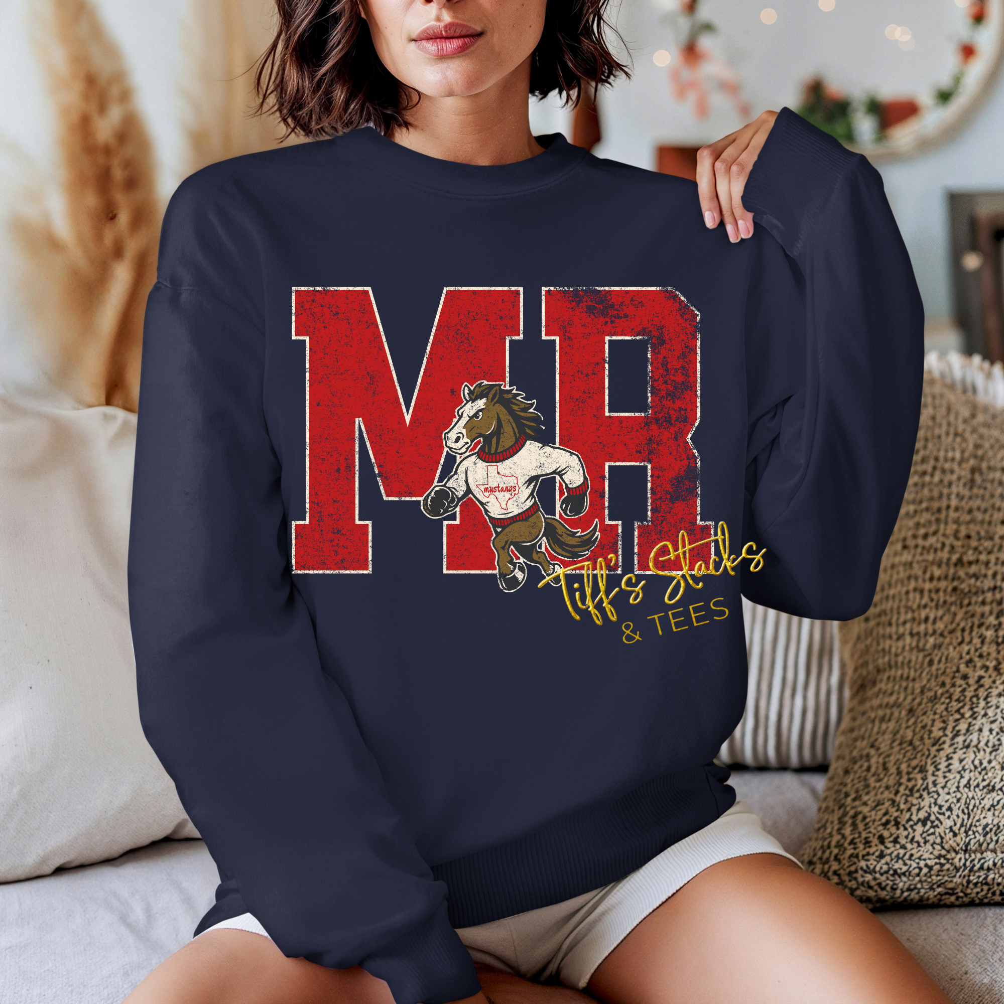 Madeley Ranch Mustangs Vintage Mascot