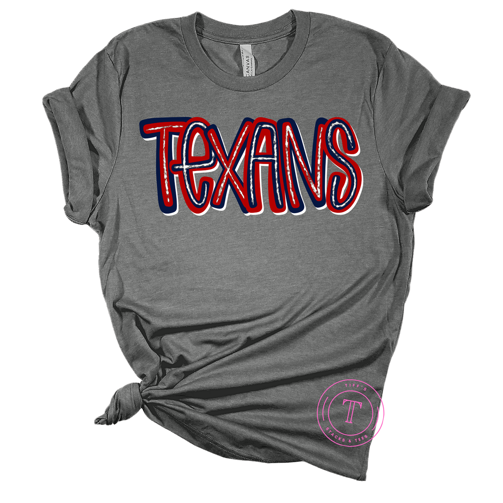 Texans Hand Lettered