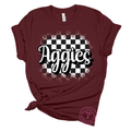 Aggies Black & White Checkered