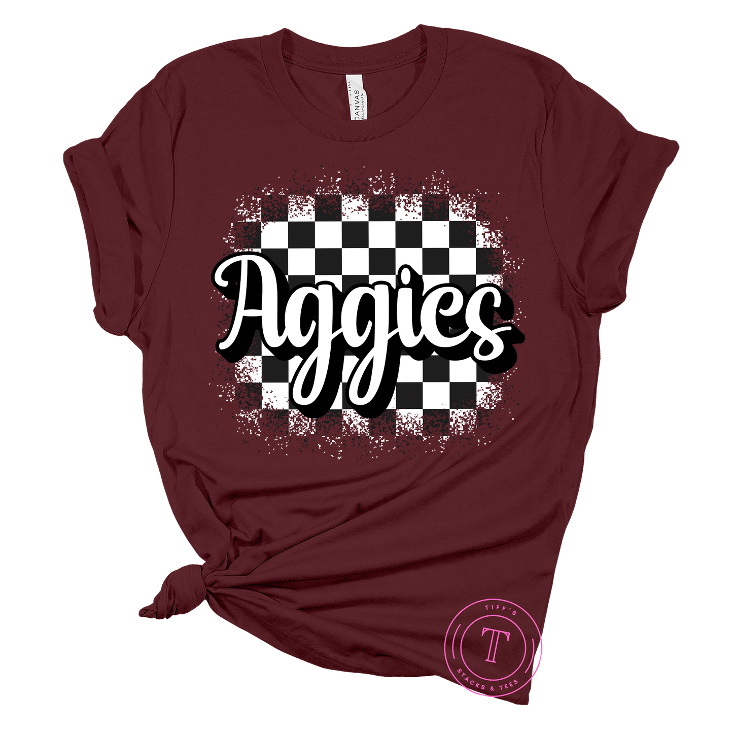 Aggies Black & White Checkered