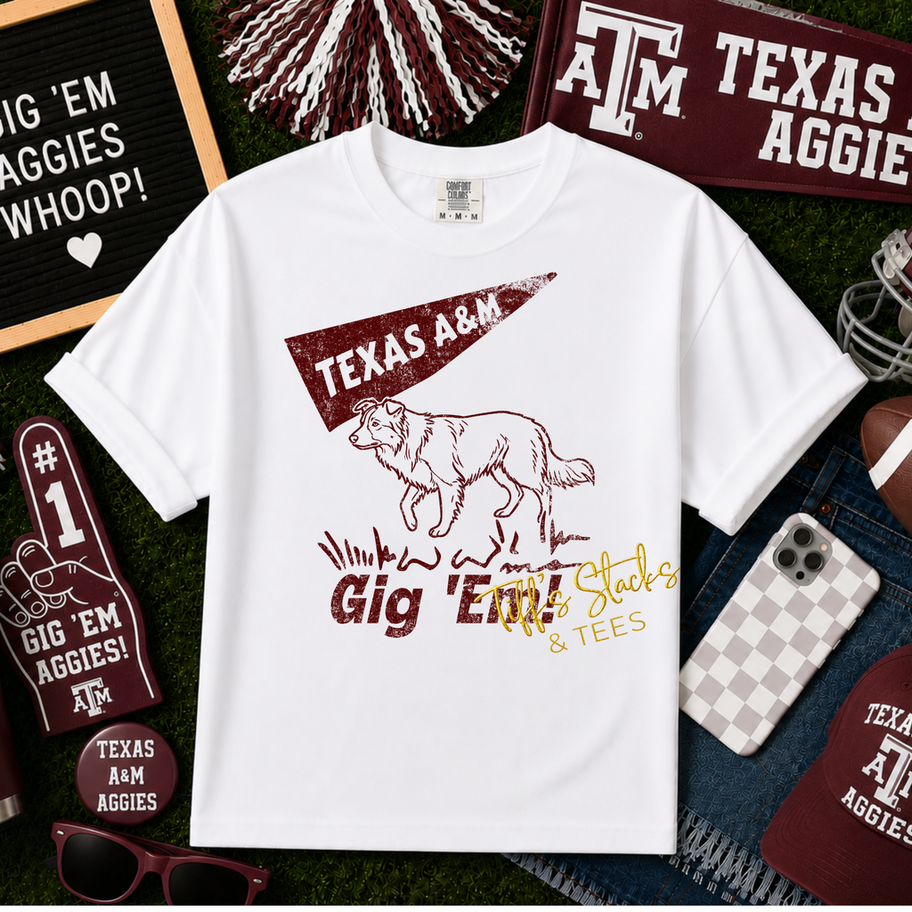 Texas A&M Gig Em' w/ Reveille