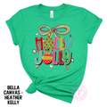 Holly Jolly Preppy Coquette Bow