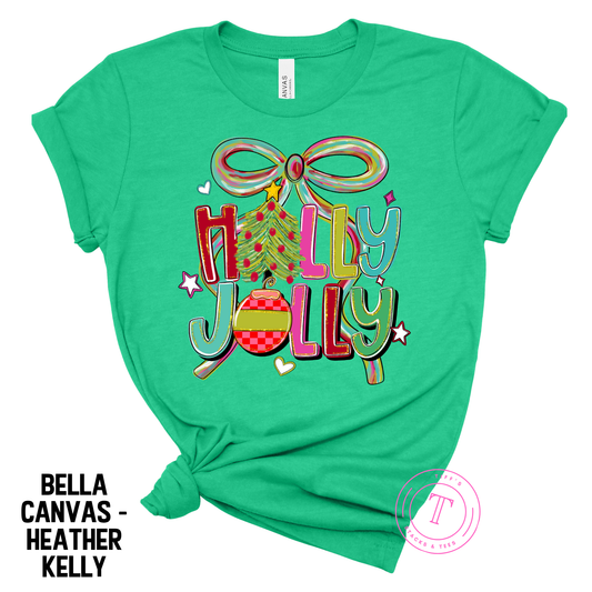 Holly Jolly Preppy Coquette Bow