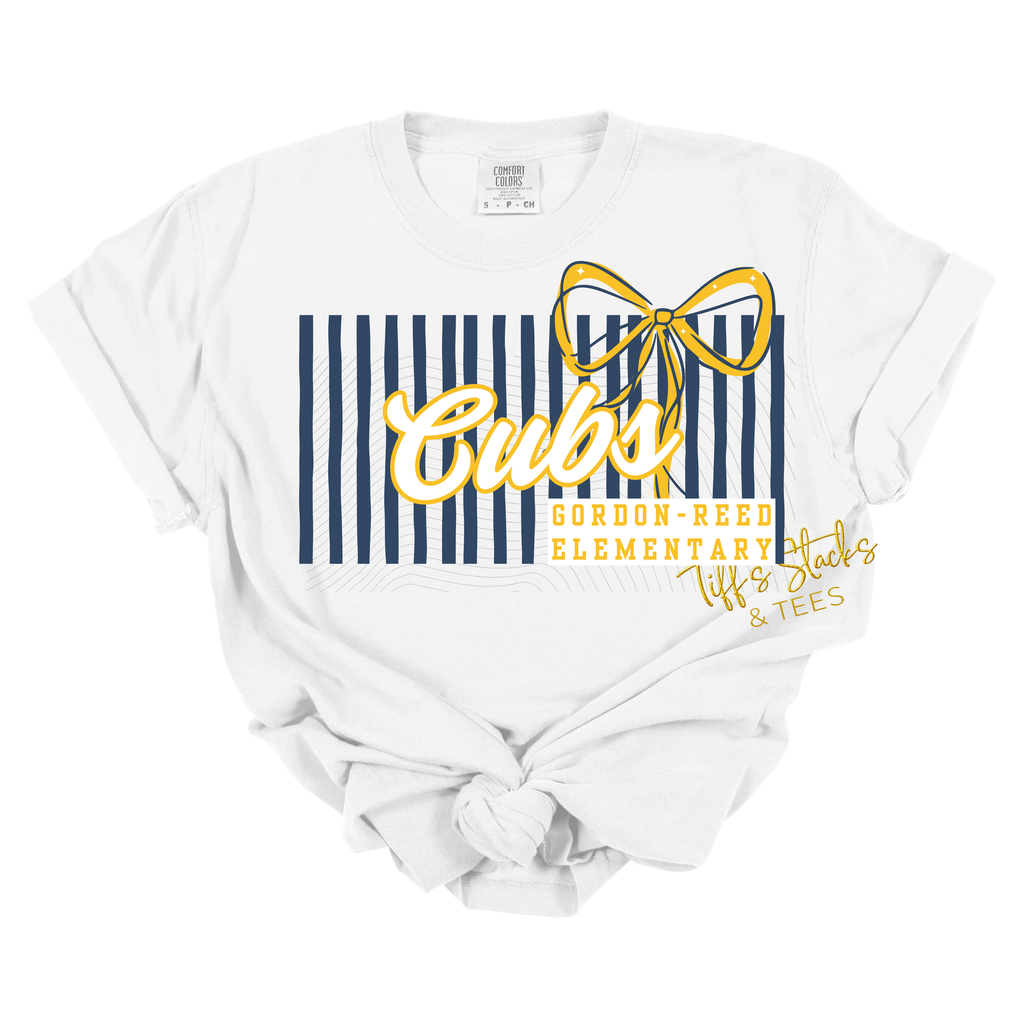 Gordon-Reed Cubs Preppy Striped Coquette
