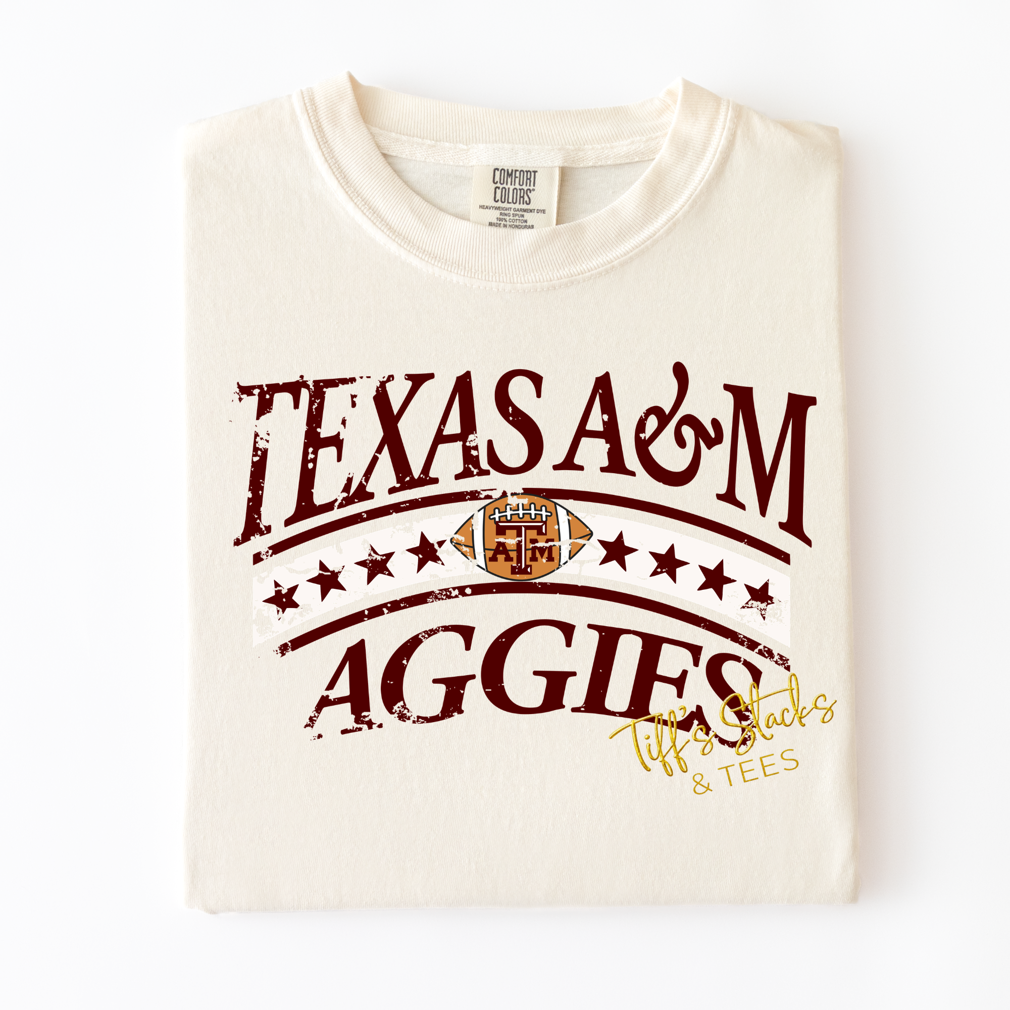 Texas A&M Aggies Football w/ Stars & Stripes