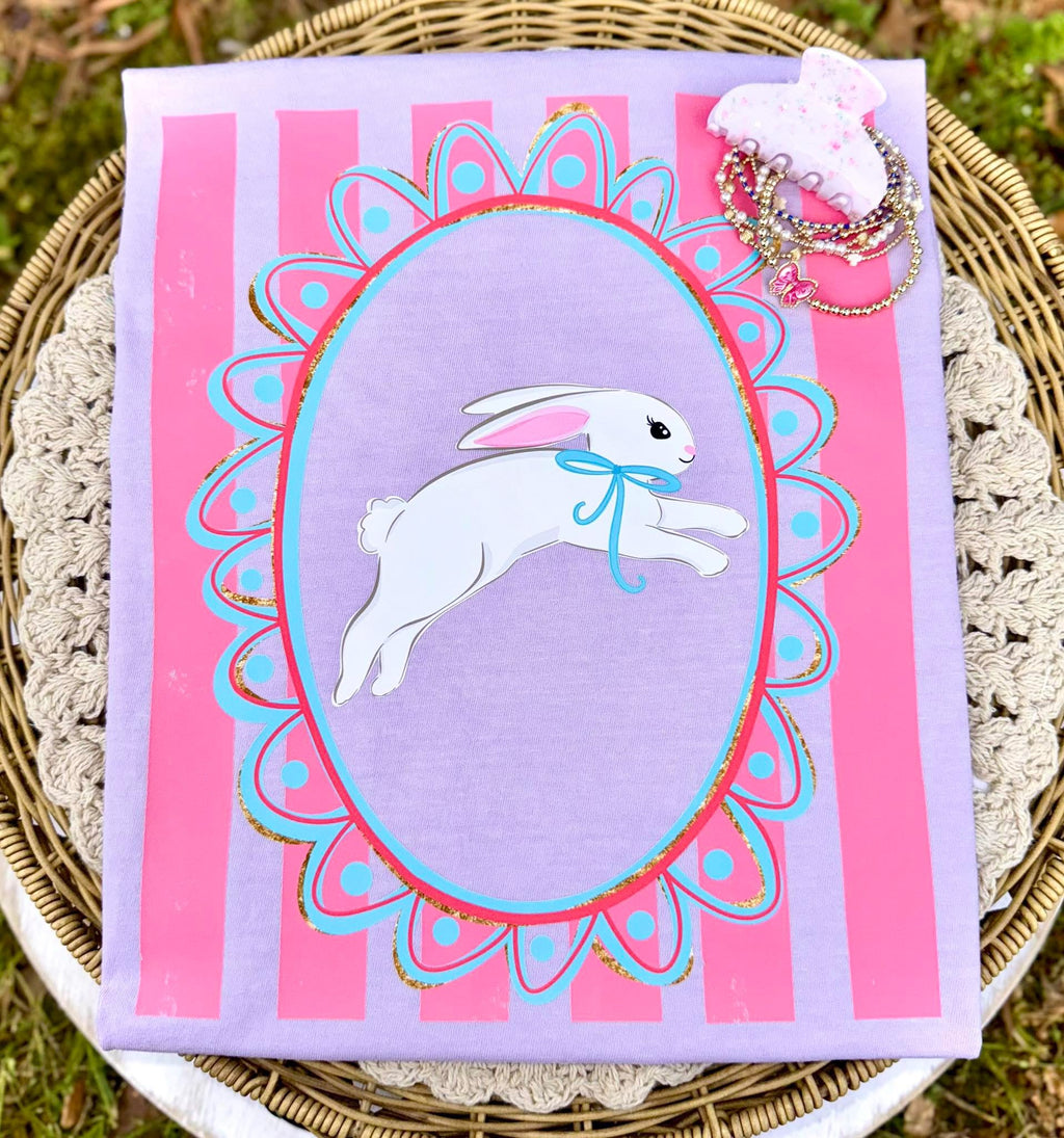 Preppy Striped Bunny
