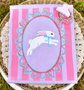 Preppy Striped Bunny
