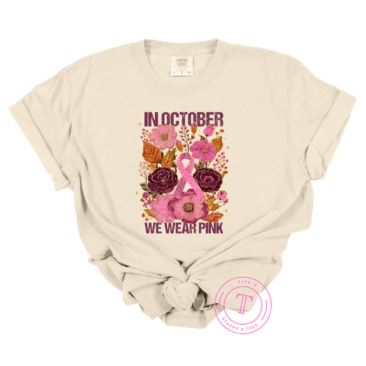 Breast Cancer Awareness - In October We Wear Pink Boho
