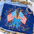 American Flags Coquette Splatter