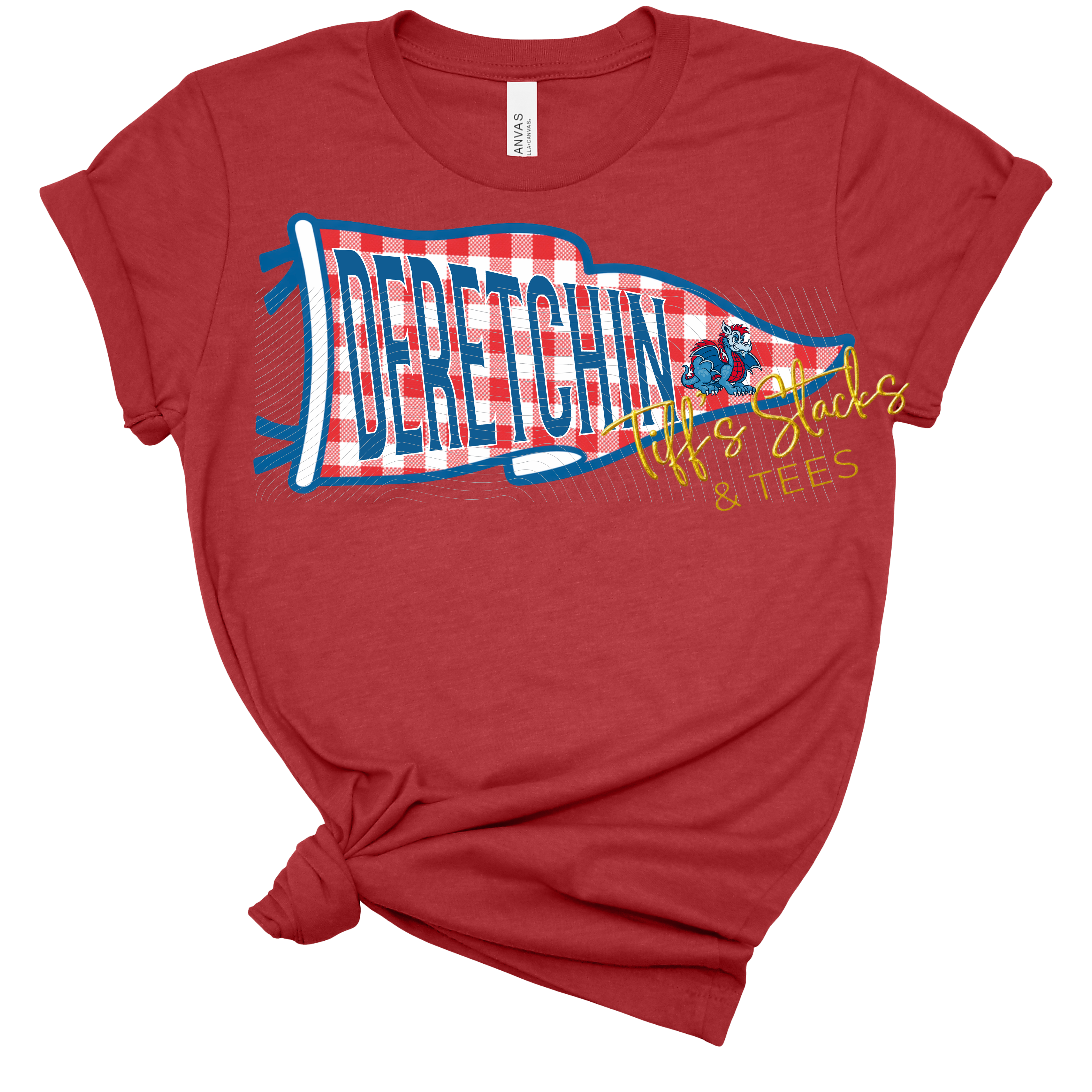 Deretchin Dragons Gingham Pennant