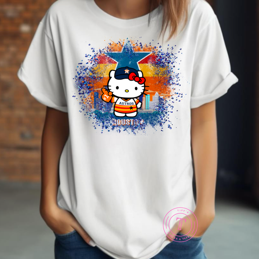 Astros Hello Kitty w/ Retro Stripes