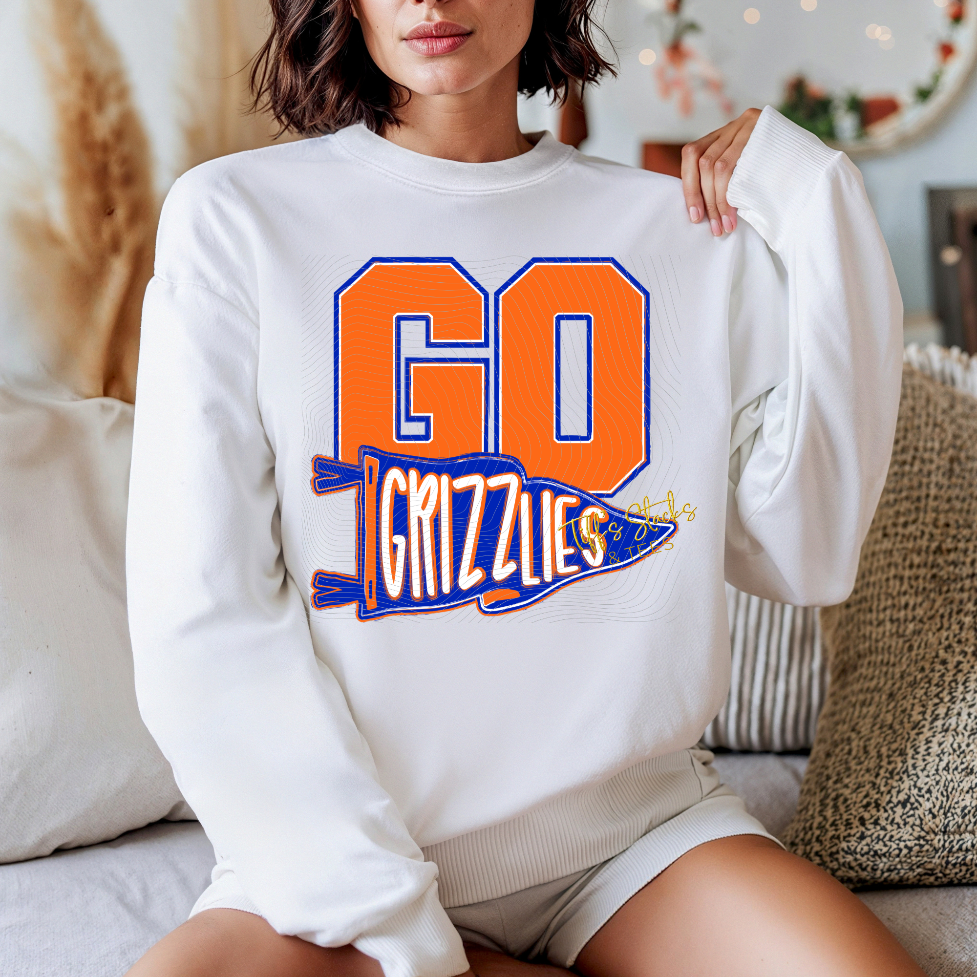 GO Grizzlies Pennant Flag