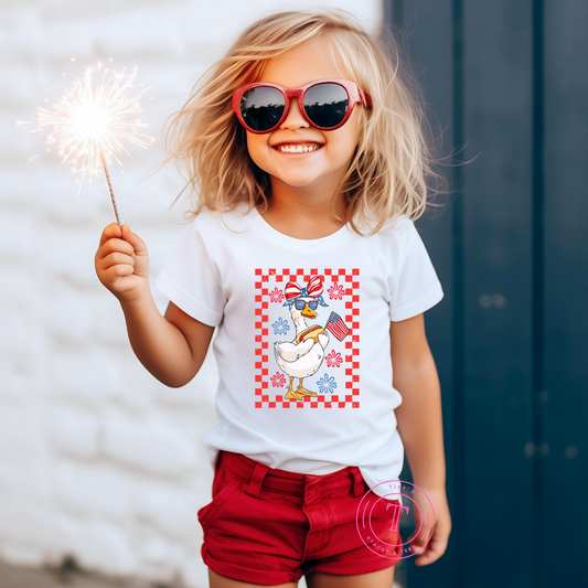 Patriotic Silly Goose Girl Youth