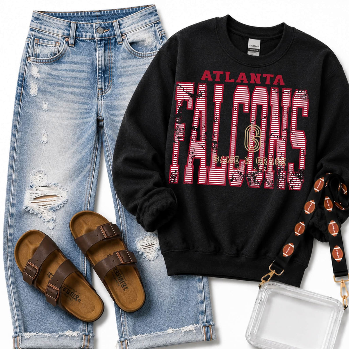 Falcons Striped Vintage
