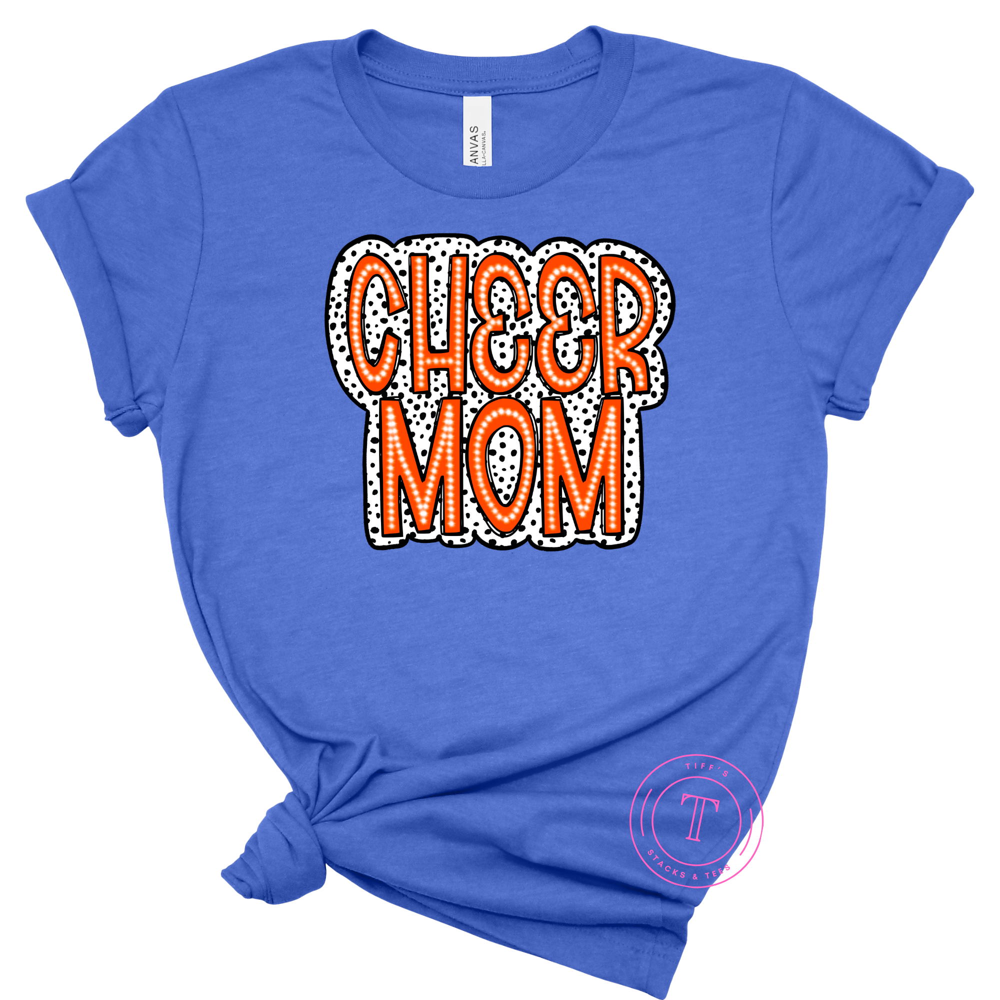 Cheer Mom Orange Dal Dot