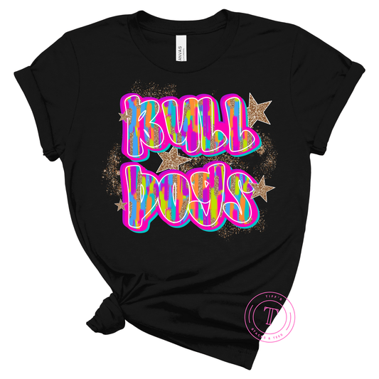 Bulldogs Neon w/ Gold Stars Youth