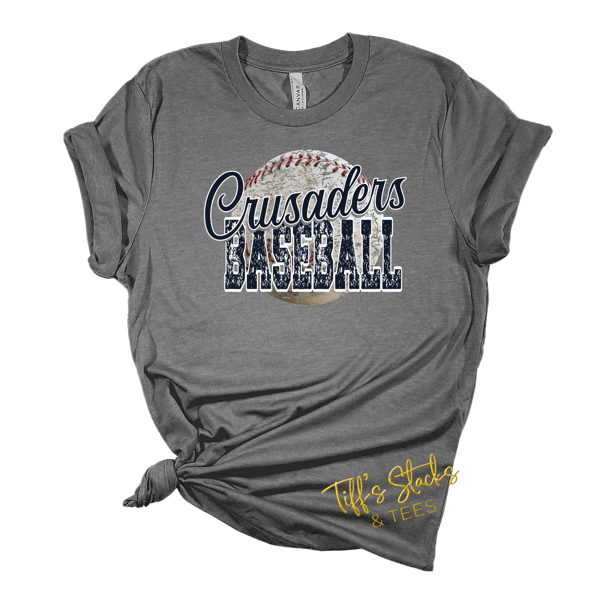 Crusaders Baseball Navy Distressed