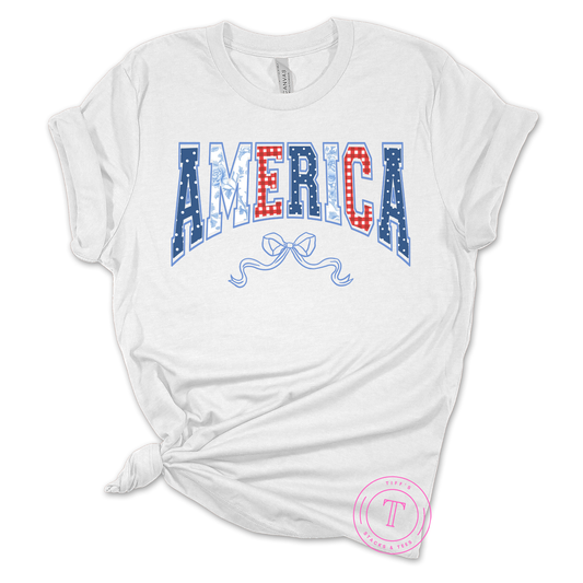 America w/ Coquette Bow