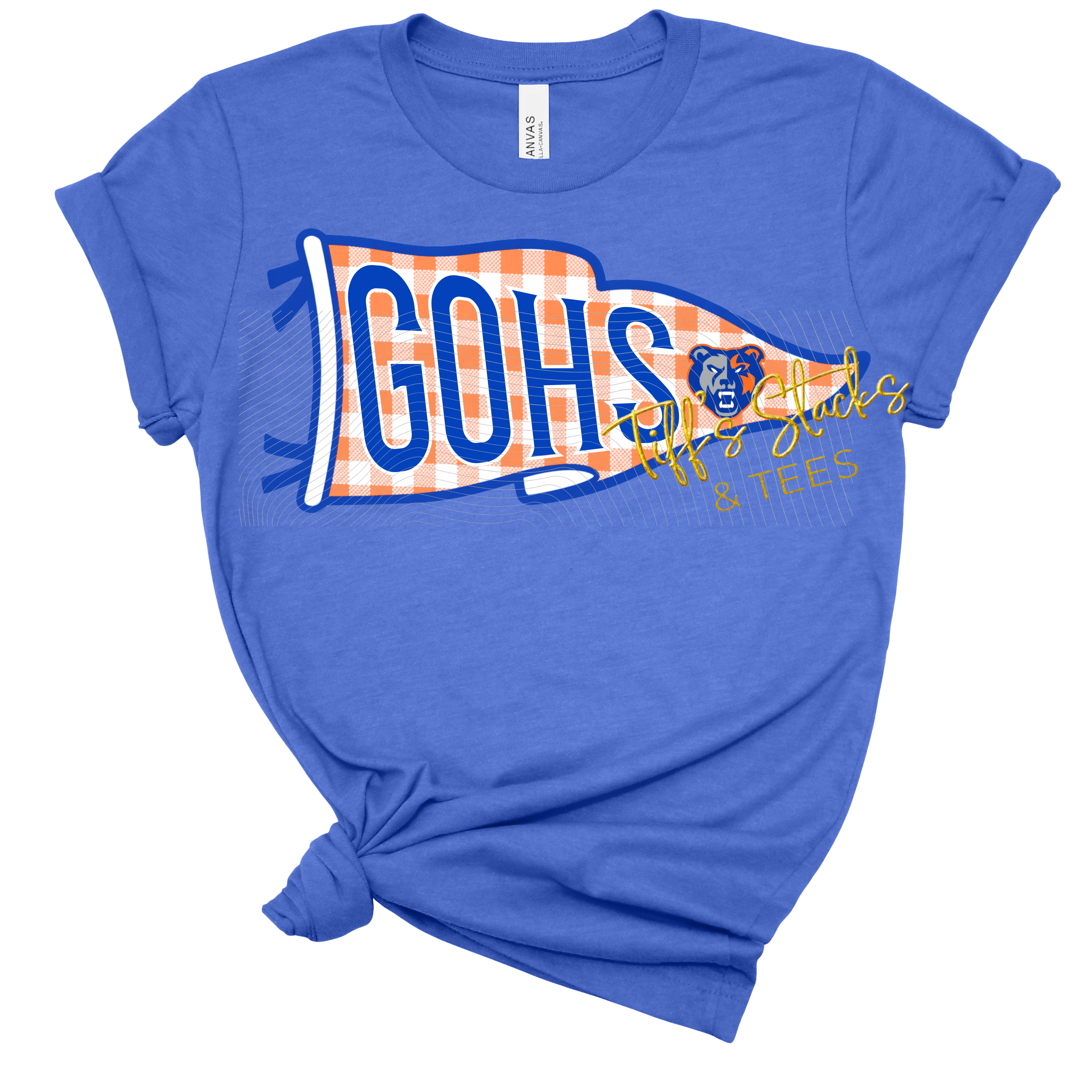 GOHS Grizzlies Gingham Pennant Youth