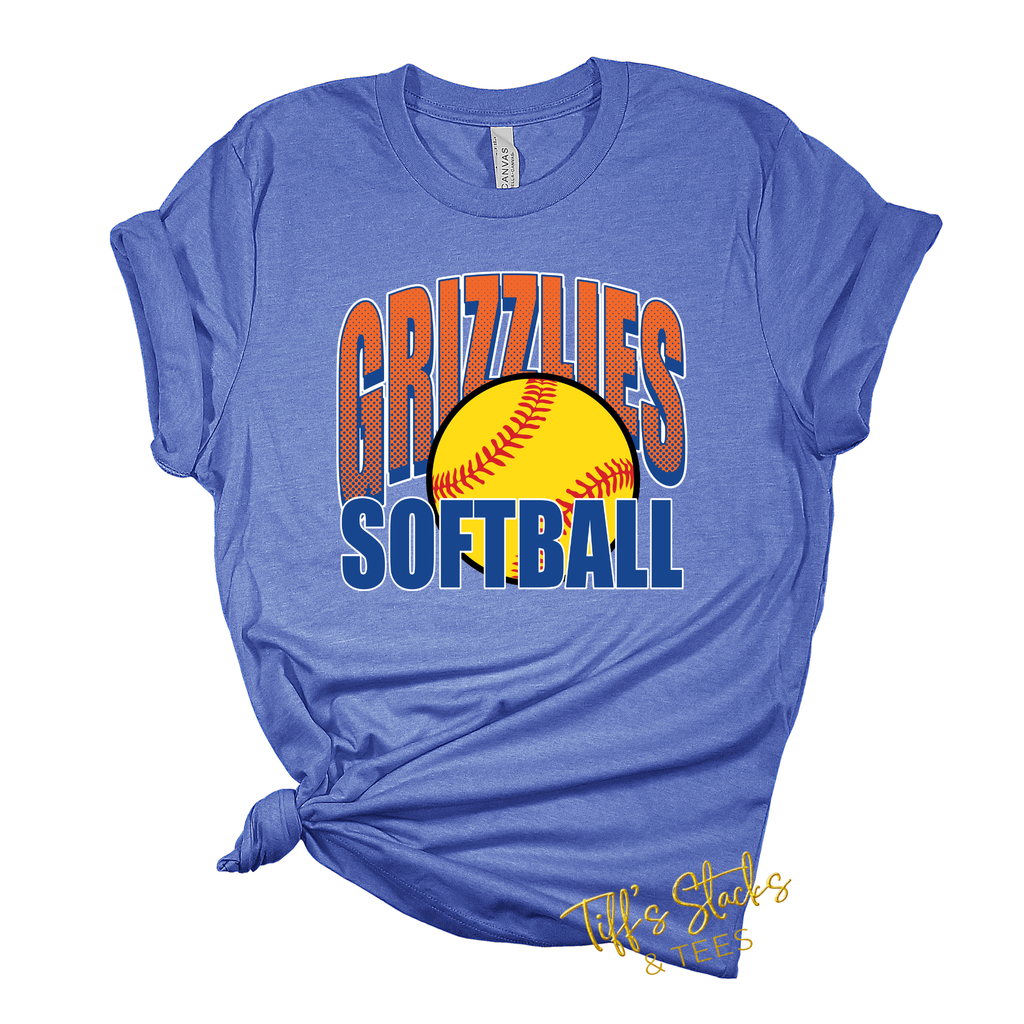 Grizzlies Softball Solid Youth