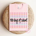 100 Days of School with Stars - Pink - Youth