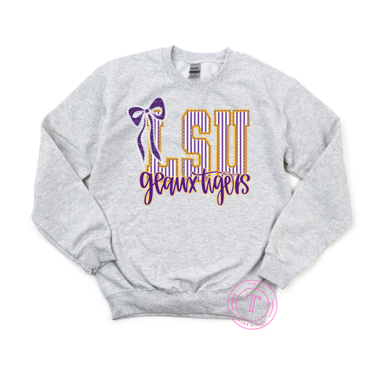 LSU Seersucker w/ Geaux Tigers