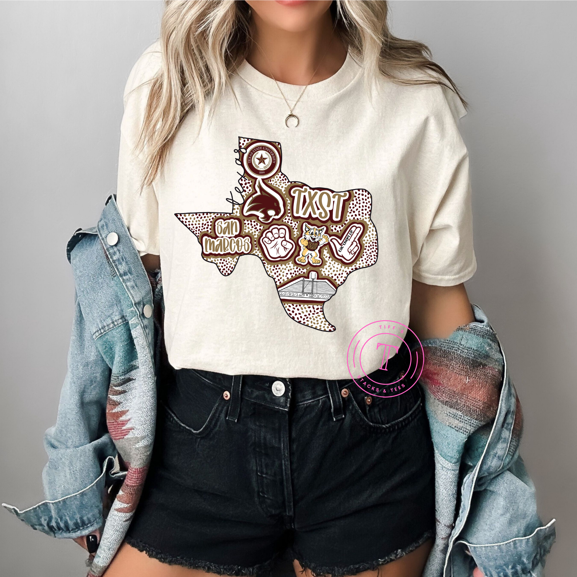 Texas State Hand-drawn Texas