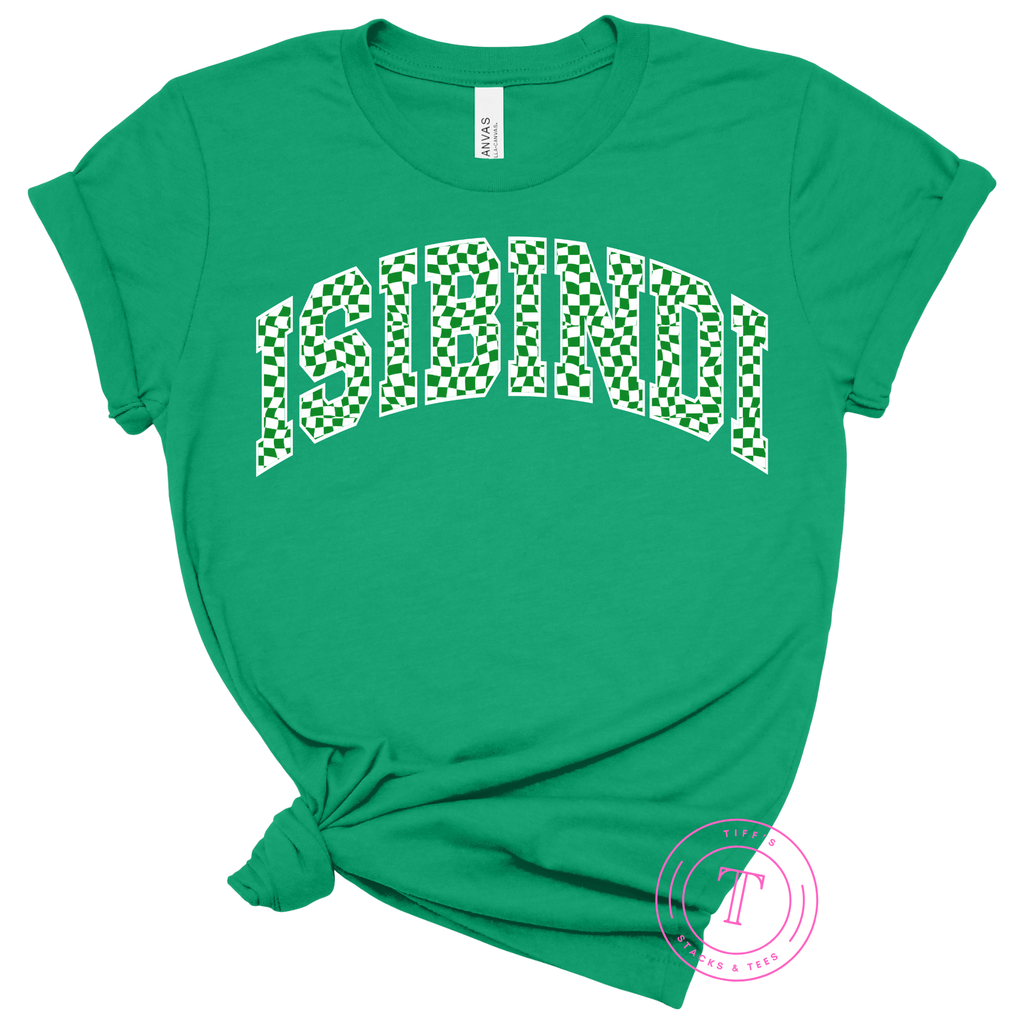 Isibindi Checkered Green & White