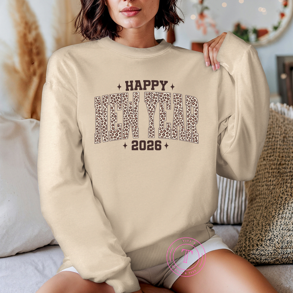 Happy New Year 2026 Leopard