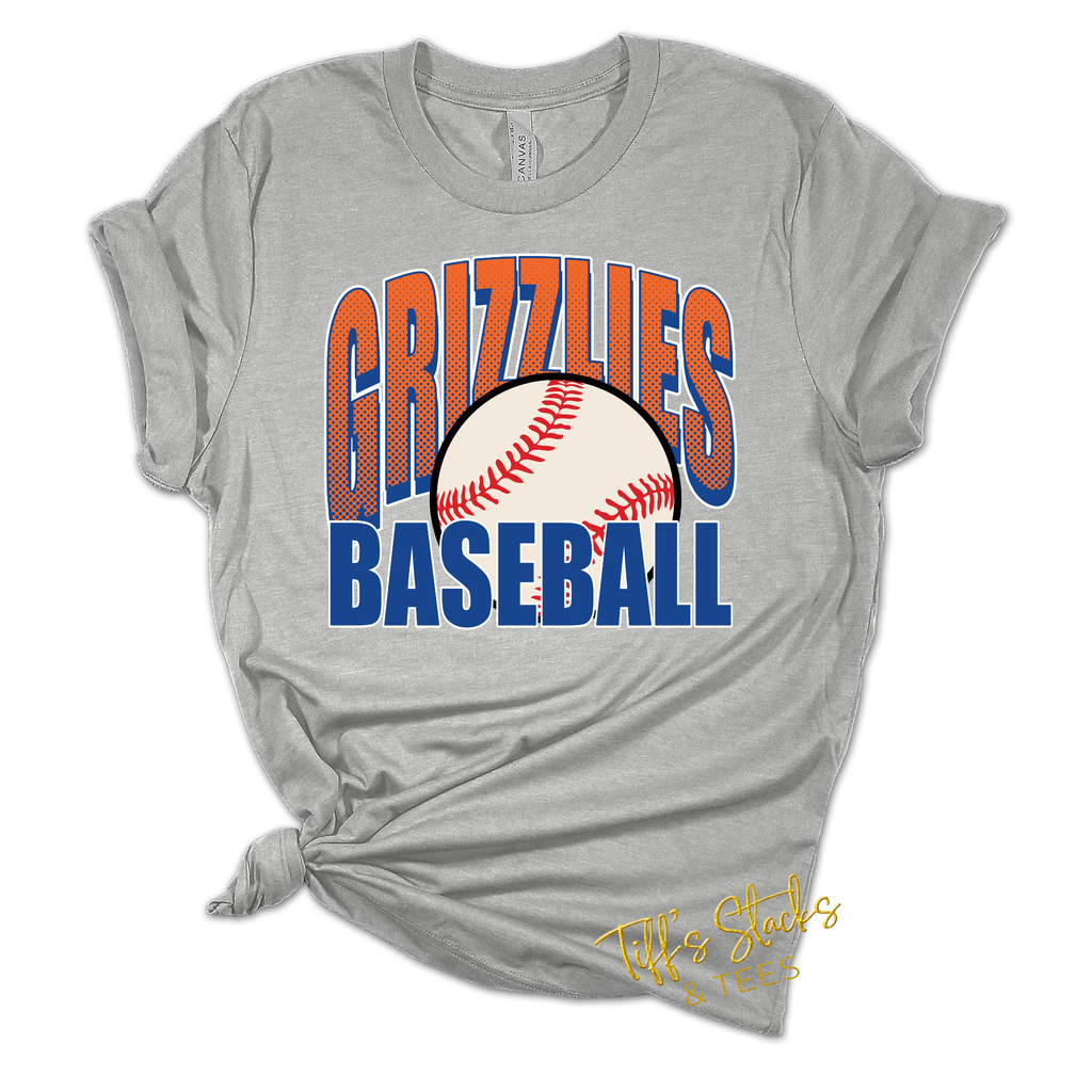 Grizzlies Baseball Solid Youth