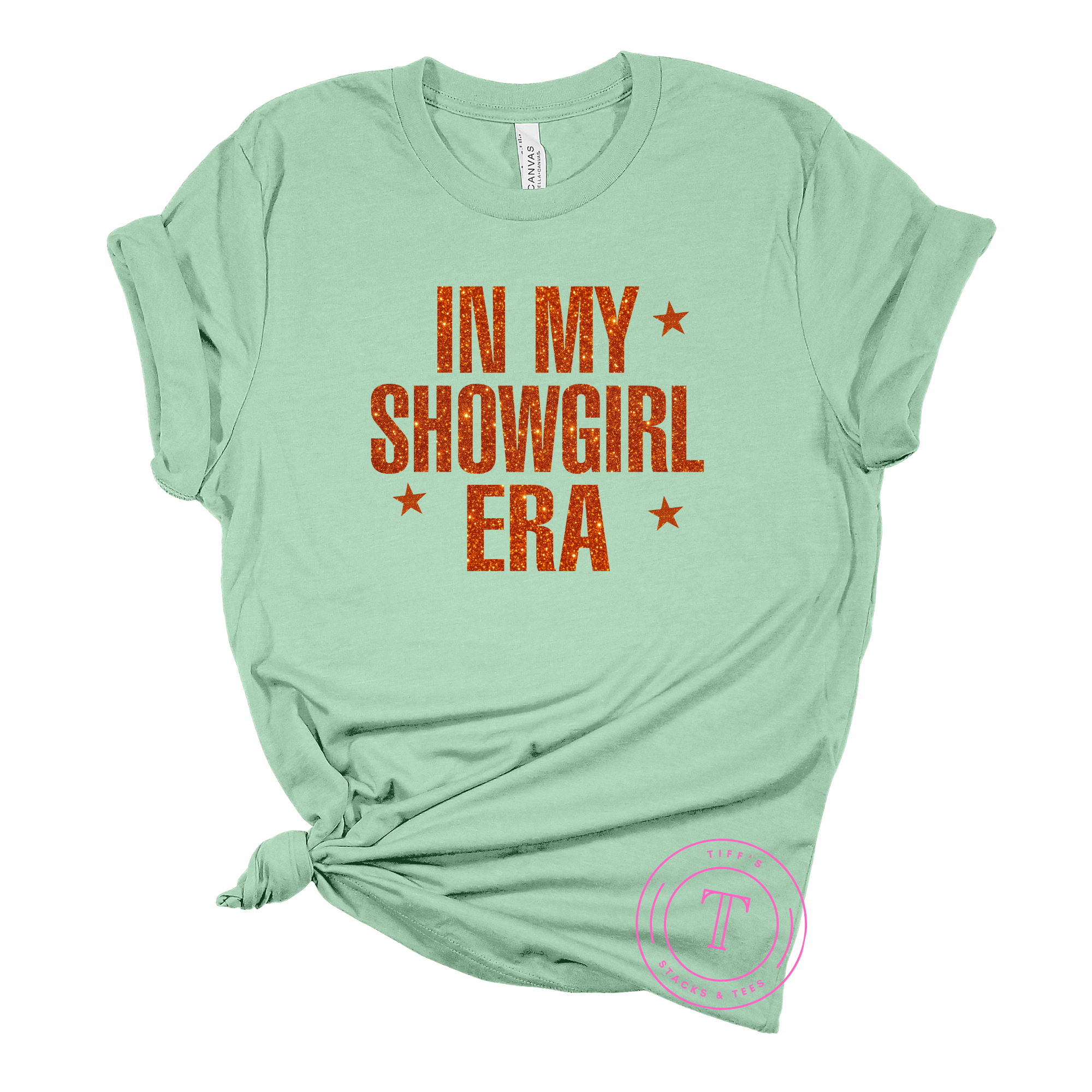 TS In My Showgirl Era Orange Faux Glitter Youth