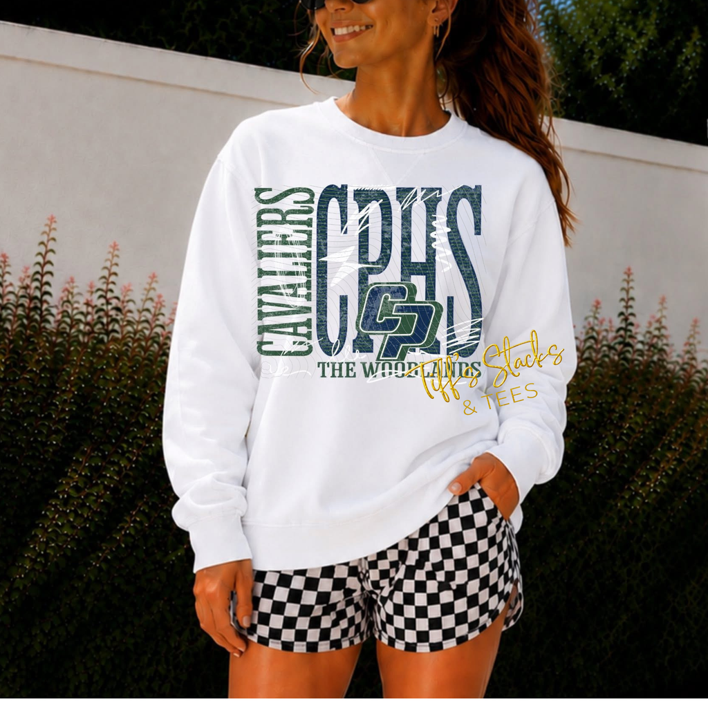 CPHS Cavaliers Distressed w/ Squiggles