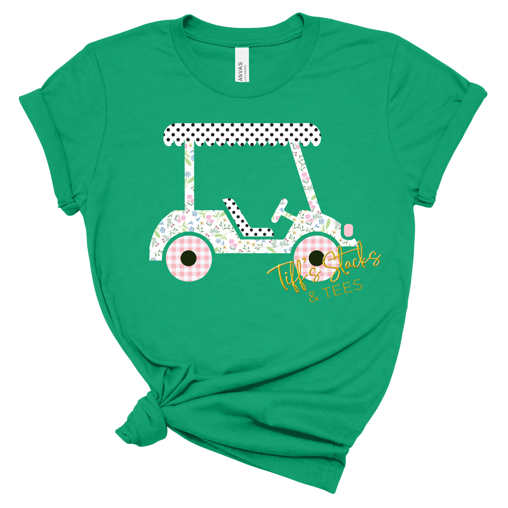 Shabby Chic Golf Cart