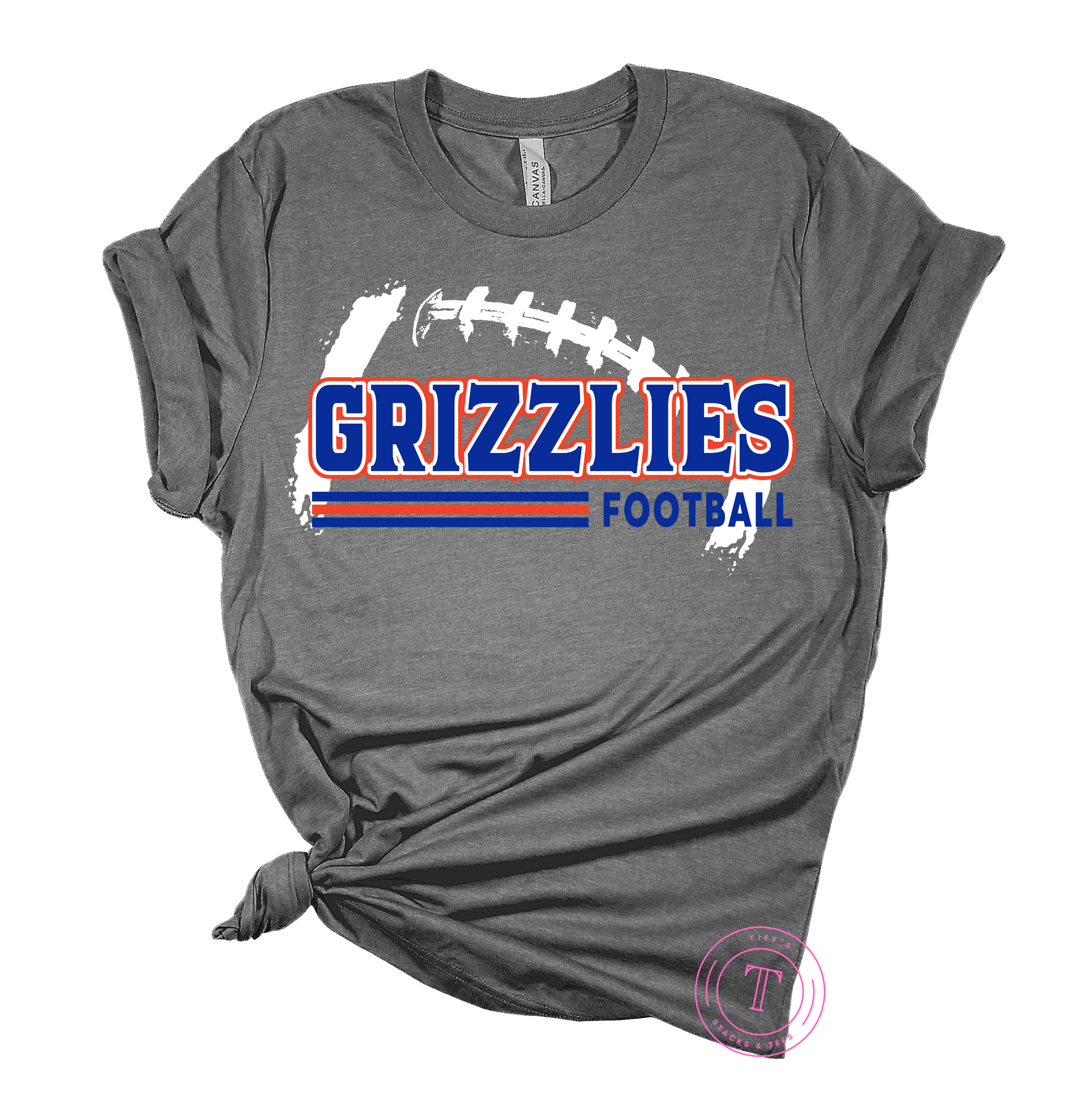 Grizzlies Football w/ Stripes Youth